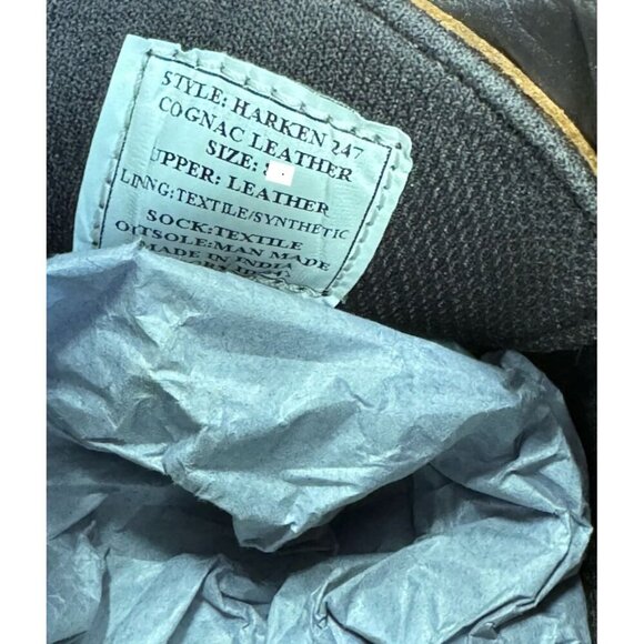 Steve Madden Sz 11 Shoes Harken Chukka Cognac Brown Leather Office Minimalist - Picture 4 of 5